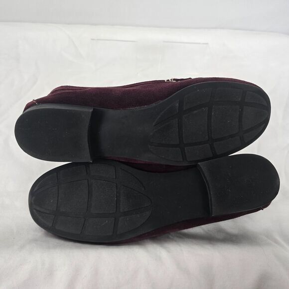 Naturalizer Slip On Shoes Women's Size 10 M Maroon Suede Leather Upper - Picture 15 of 16